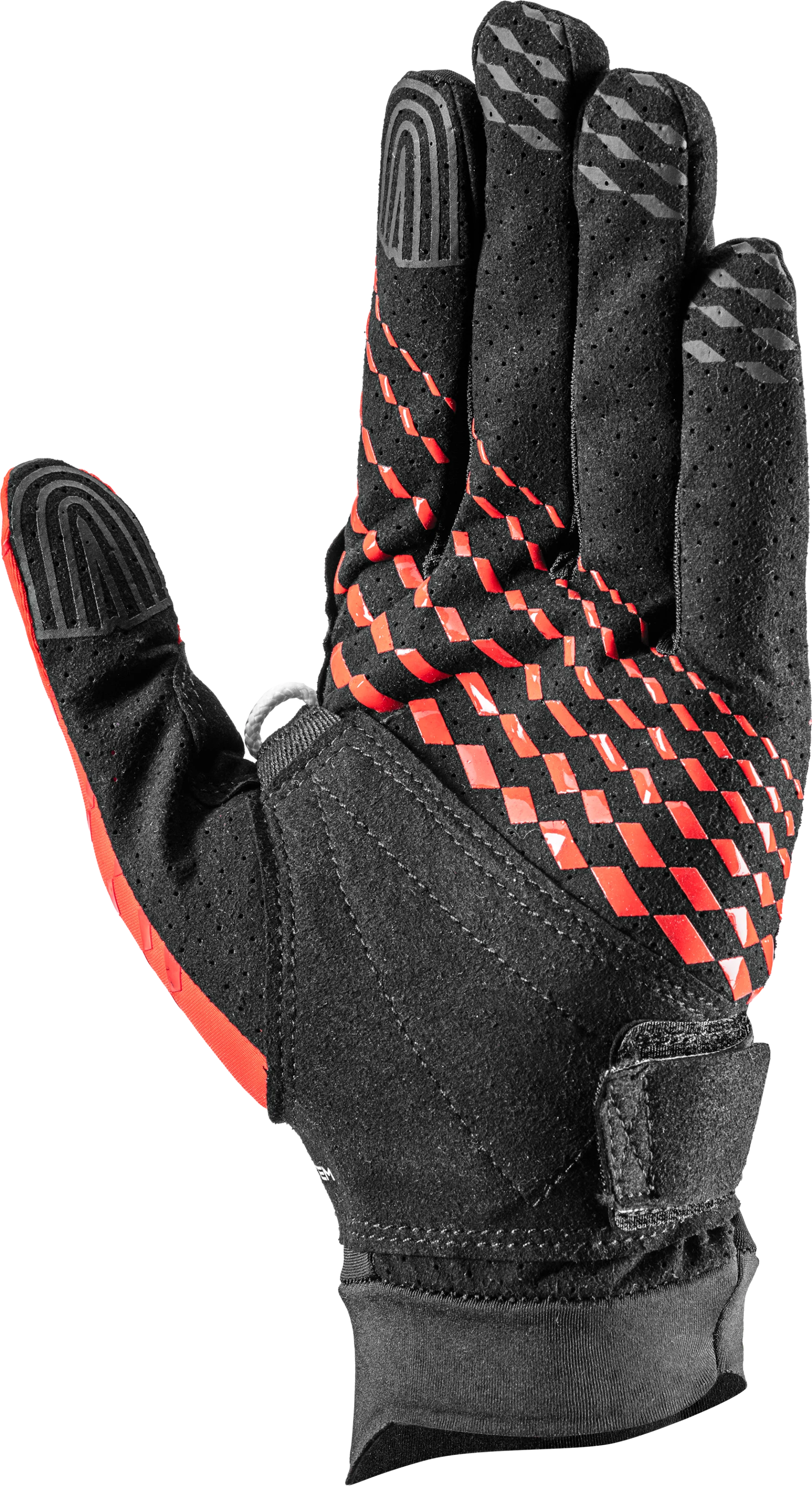 LEKI Ultra Trail Breeze Shark Gloves Black-Red-Neonyellow 6.0 