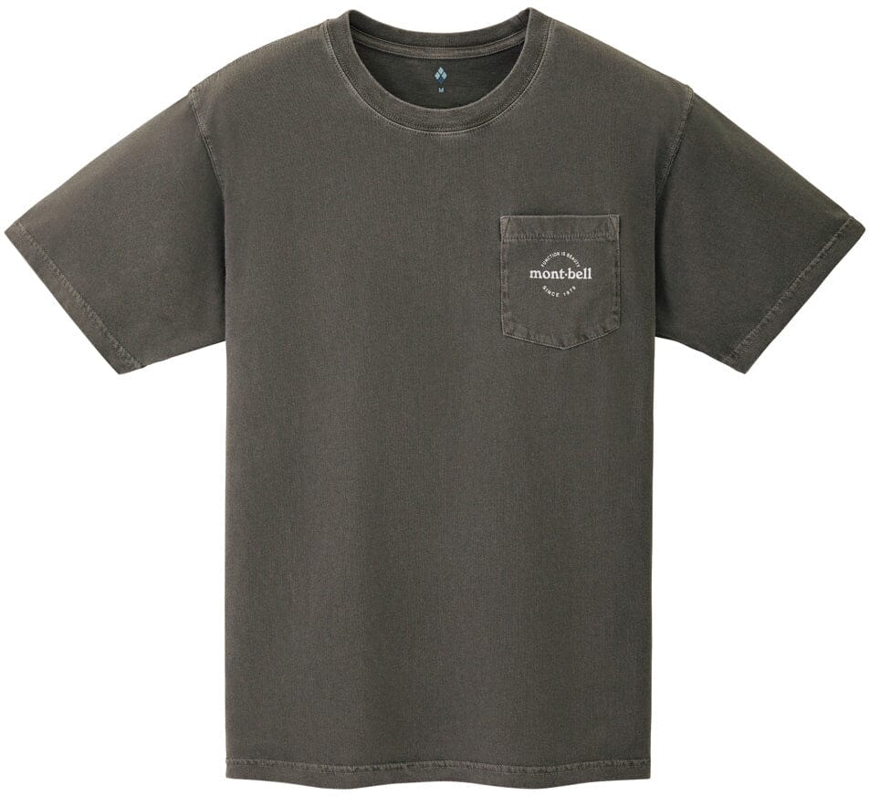 Montbell Washed Out Cotton Tee Men's Grey S 