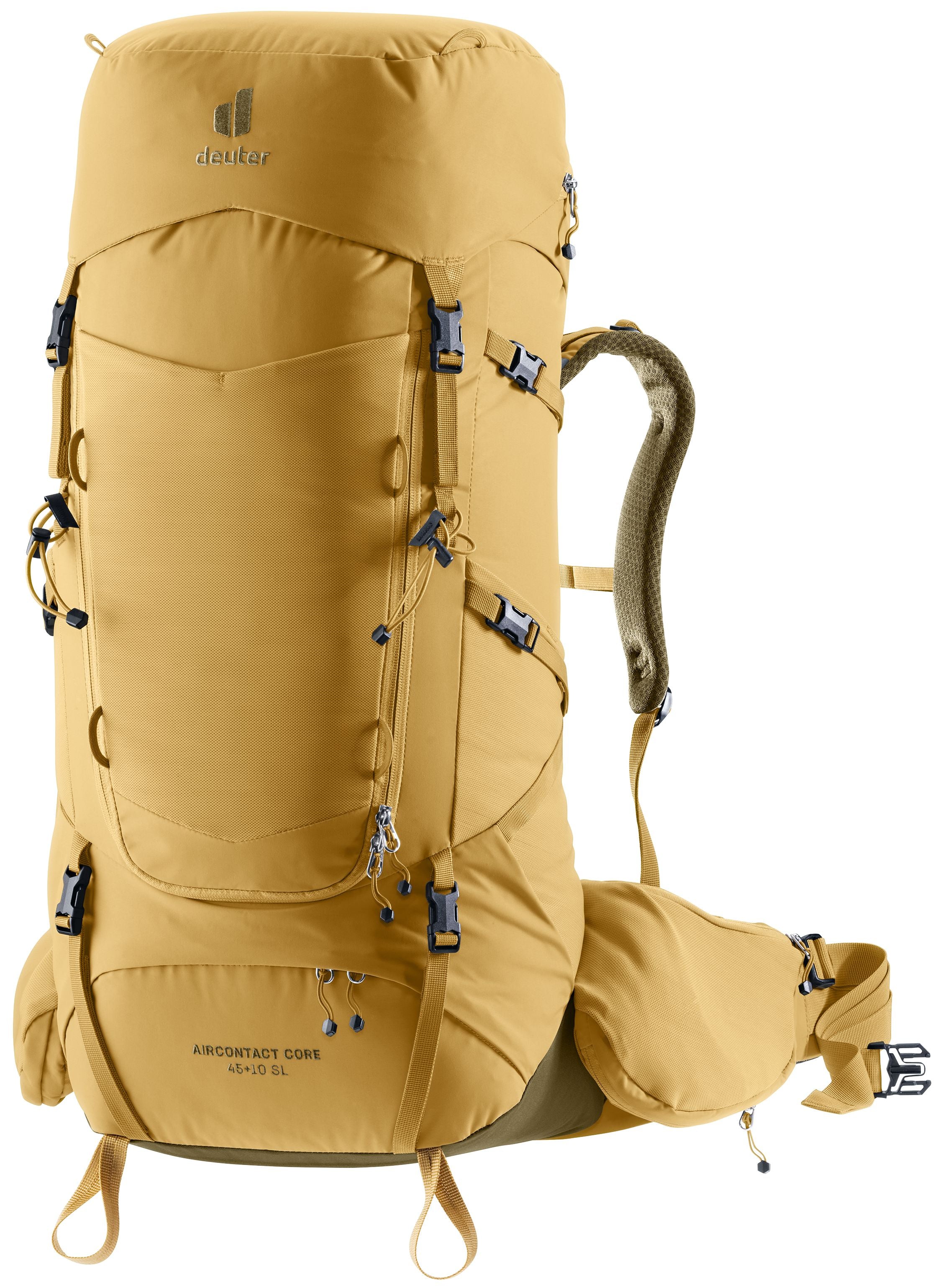Deuter Aircontact Core 45+10 SL Women's Backpacking Pack Savanna-Nori 