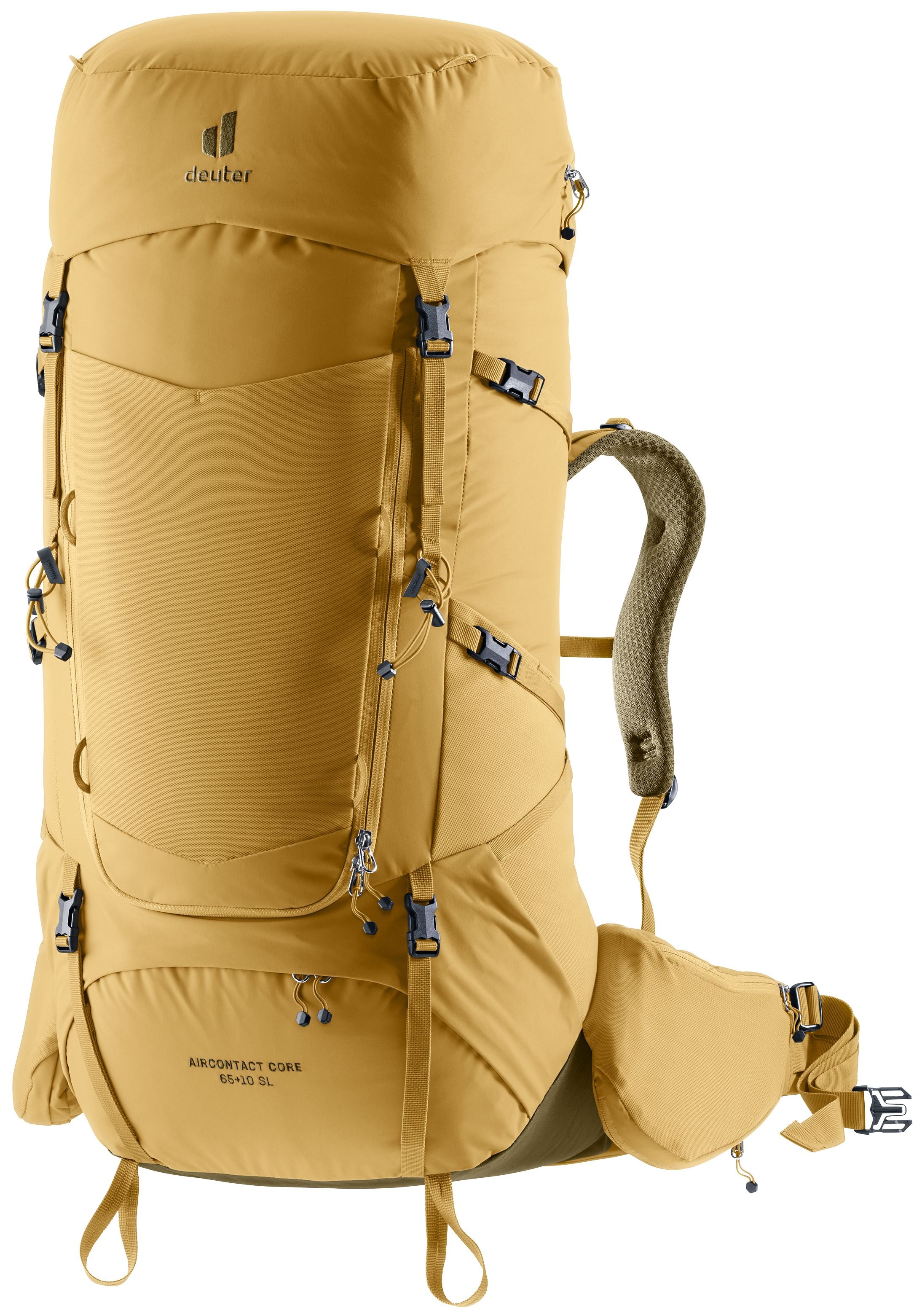 Deuter Aircontact Core 65+10 SL Backpacking Pack Savanna-Nori 