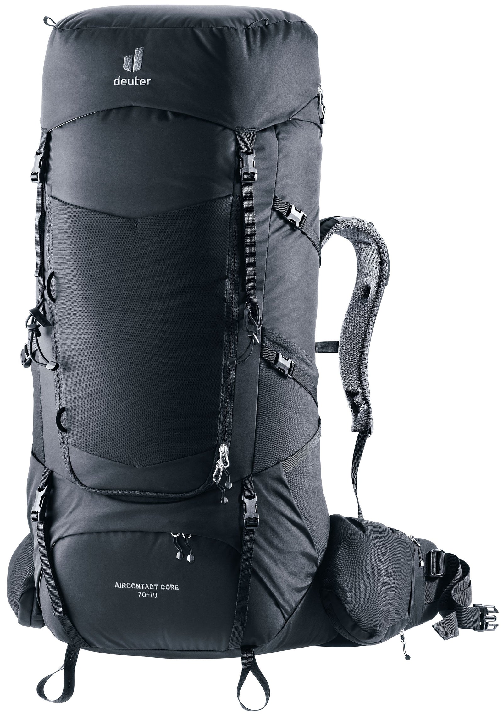 Deuter Aircontact Core 70+10 Backpacking Pack Black 