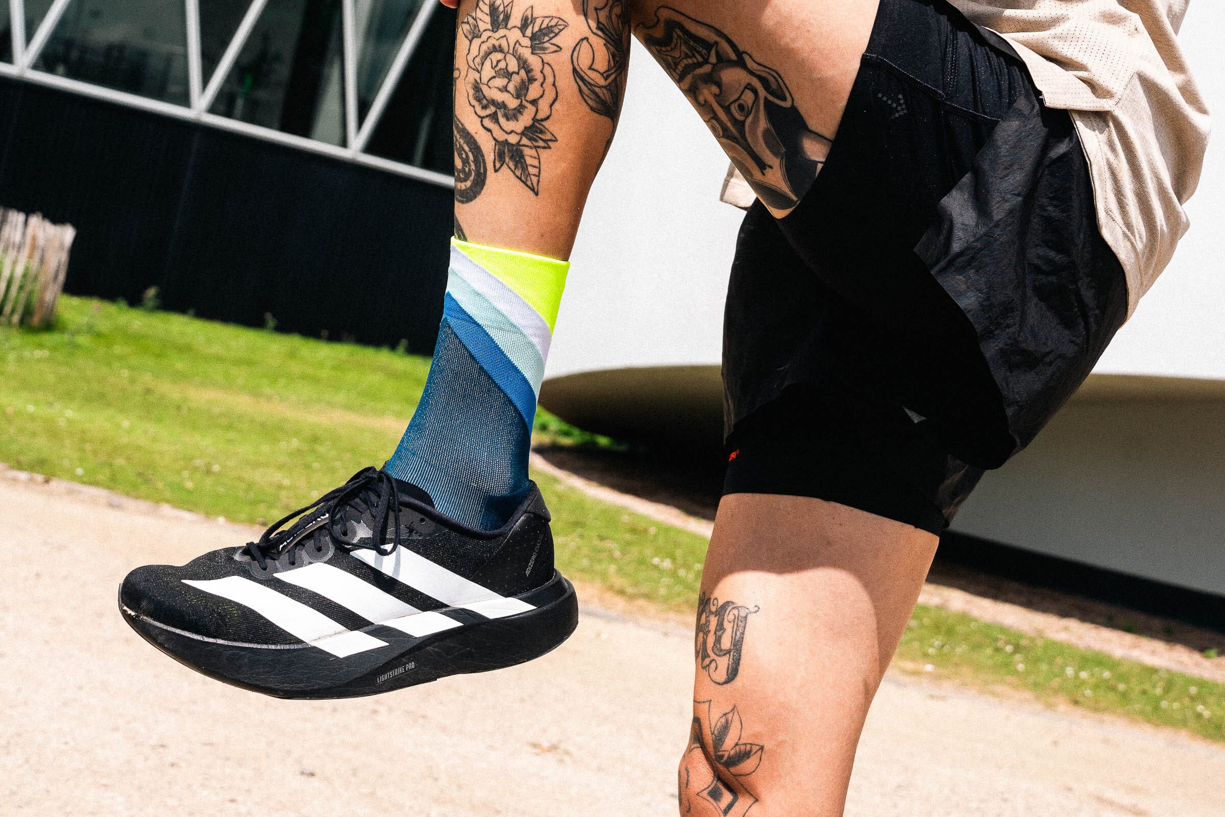 Incylence Running Grades Navy Canary Socks 