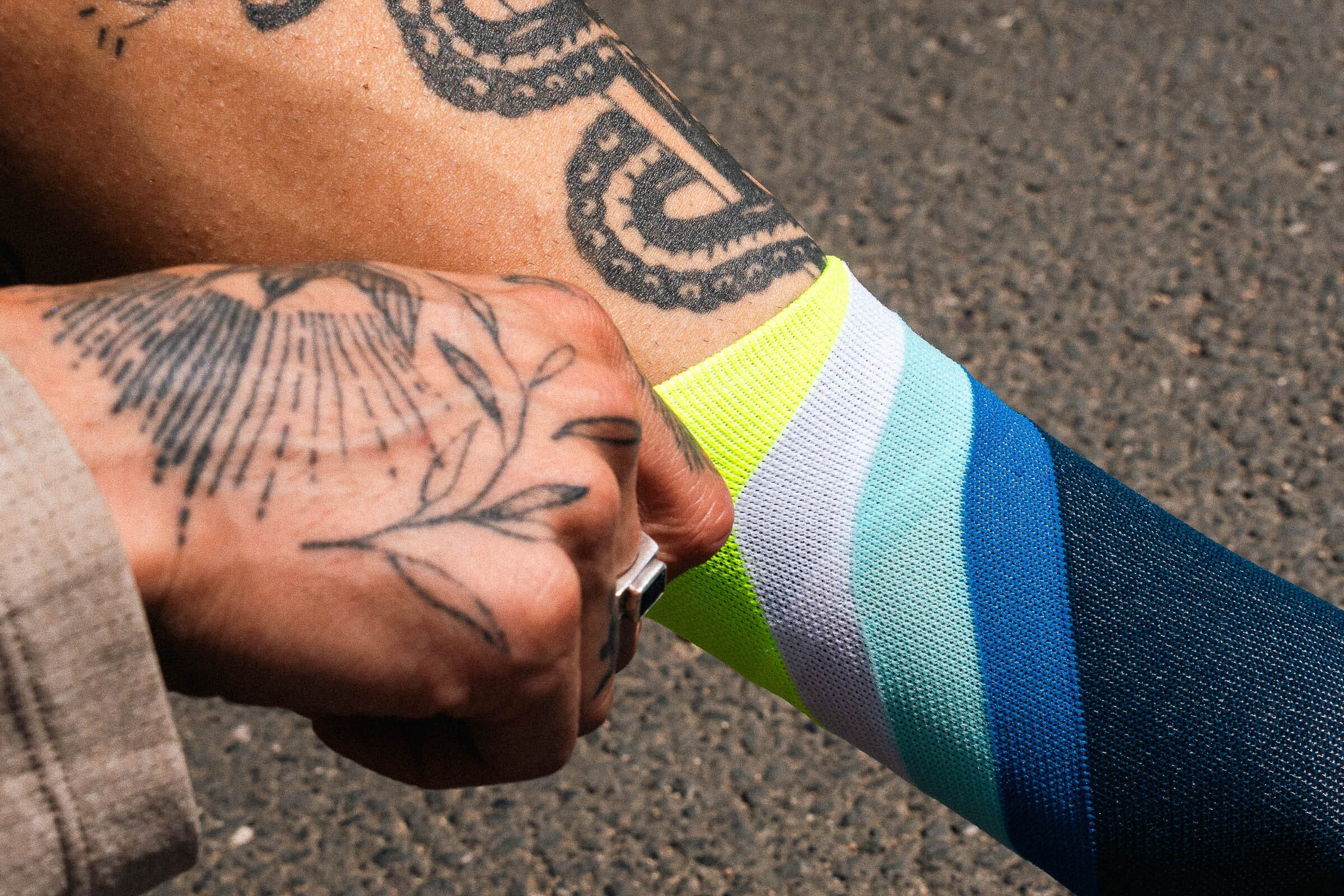 Incylence Running Grades Navy Canary Socks 