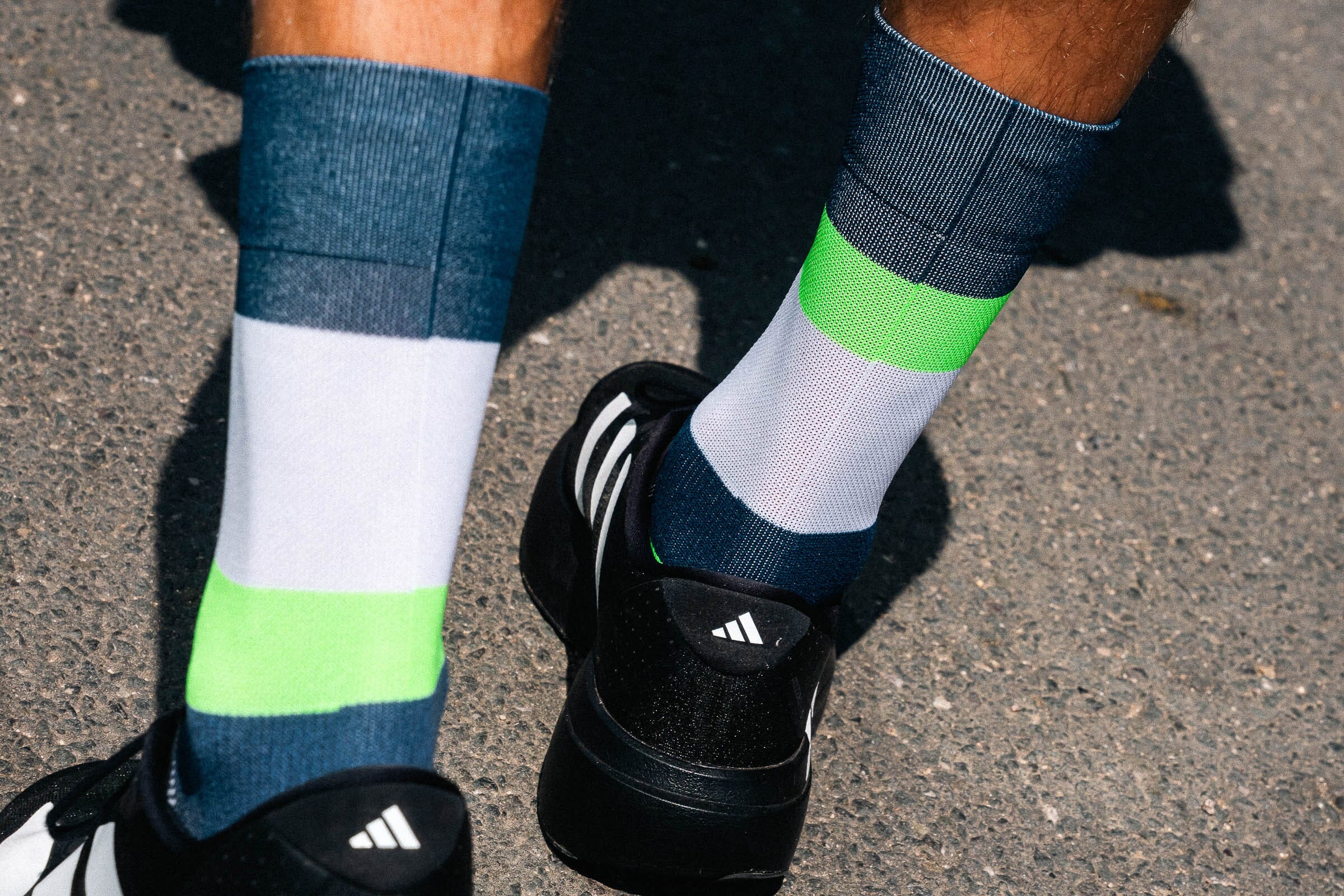 Incylence Running Bands Navy Green Socks 