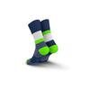 Incylence Running Bands Navy Green Socks 