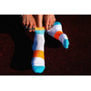 Incylence Running Bands Short Cyan Orange Socks 