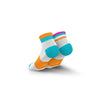 Incylence Running Bands Short Cyan Orange Socks 