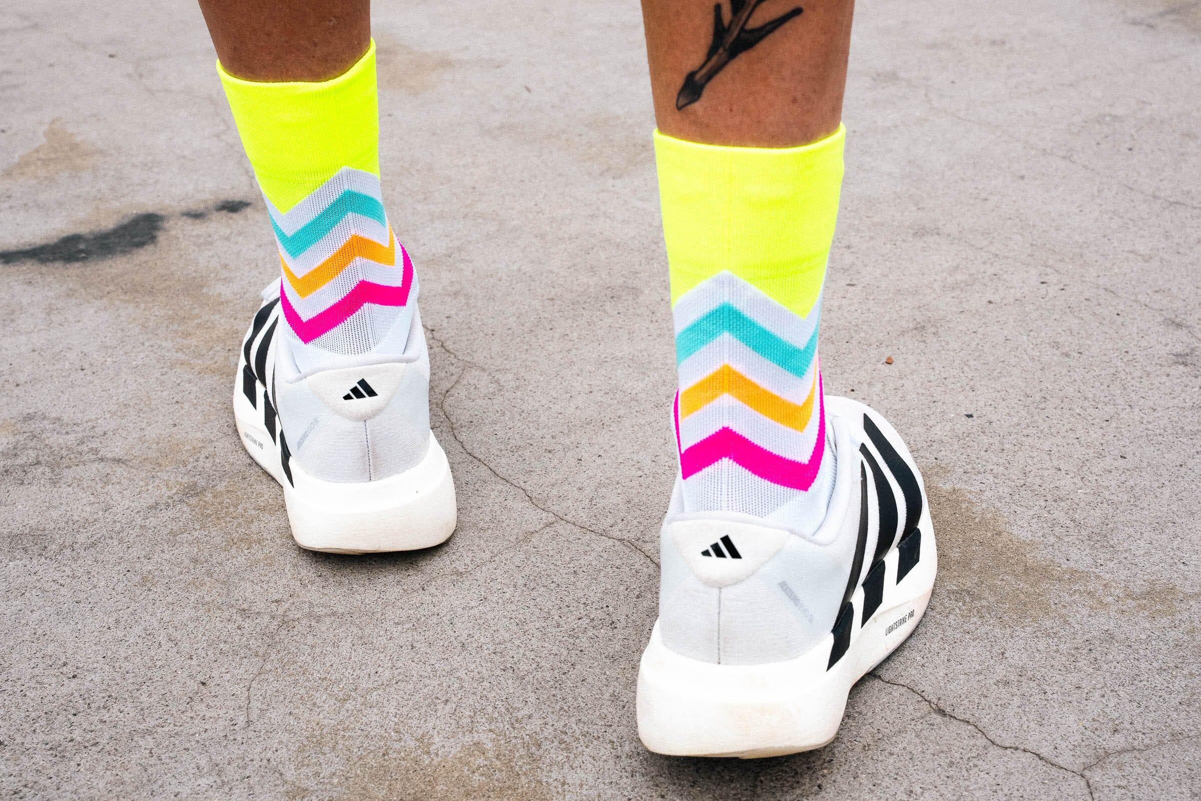 Incylence Running Volts Canary Pink Socks 