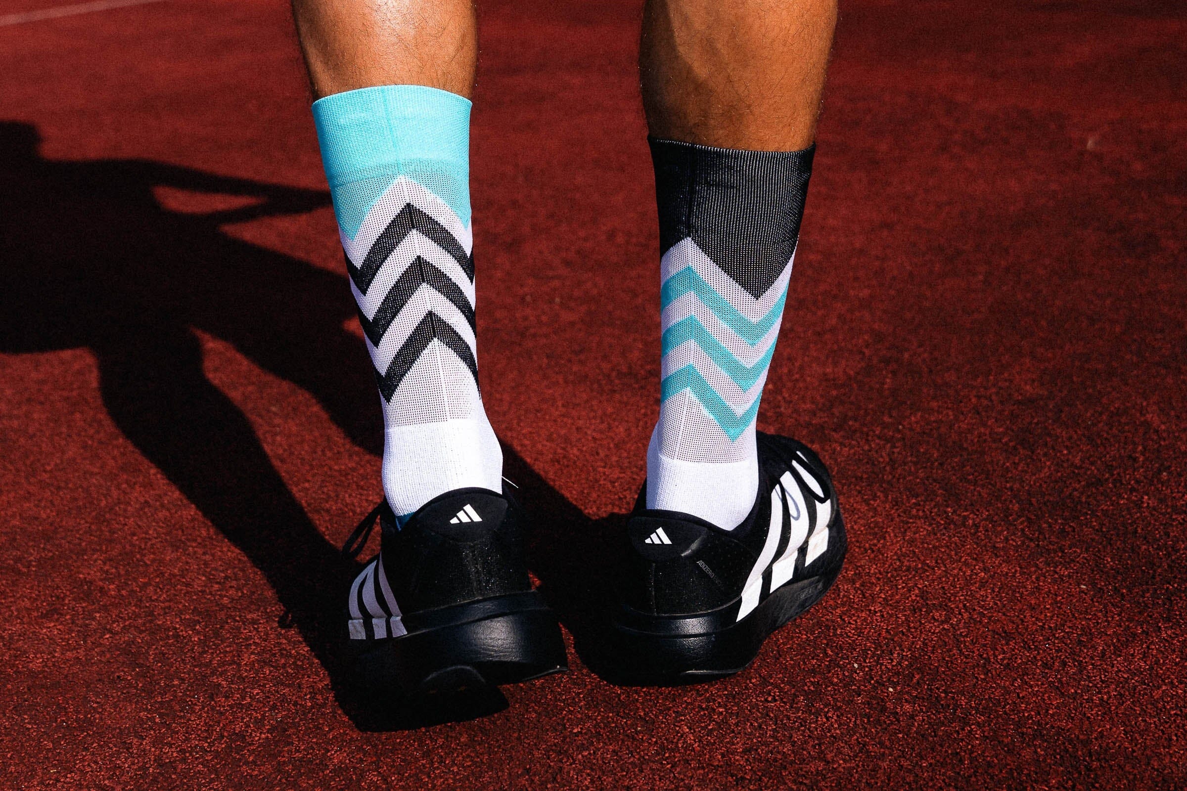 Incylence Running Volts Cyan Black Socks 