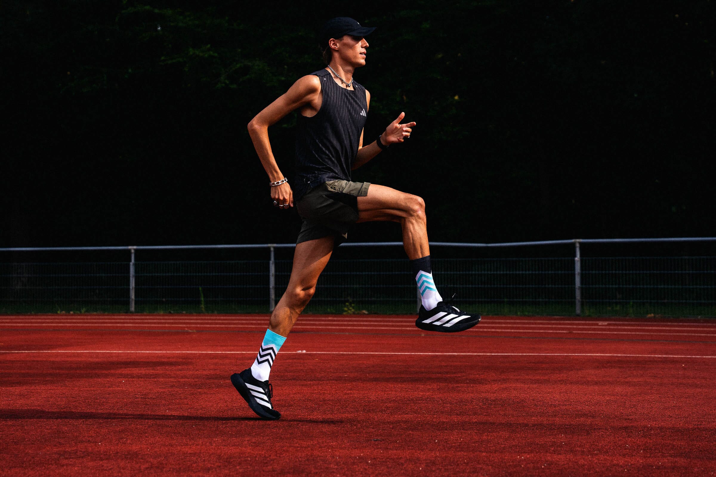 Incylence Running Volts Cyan Black Socks 