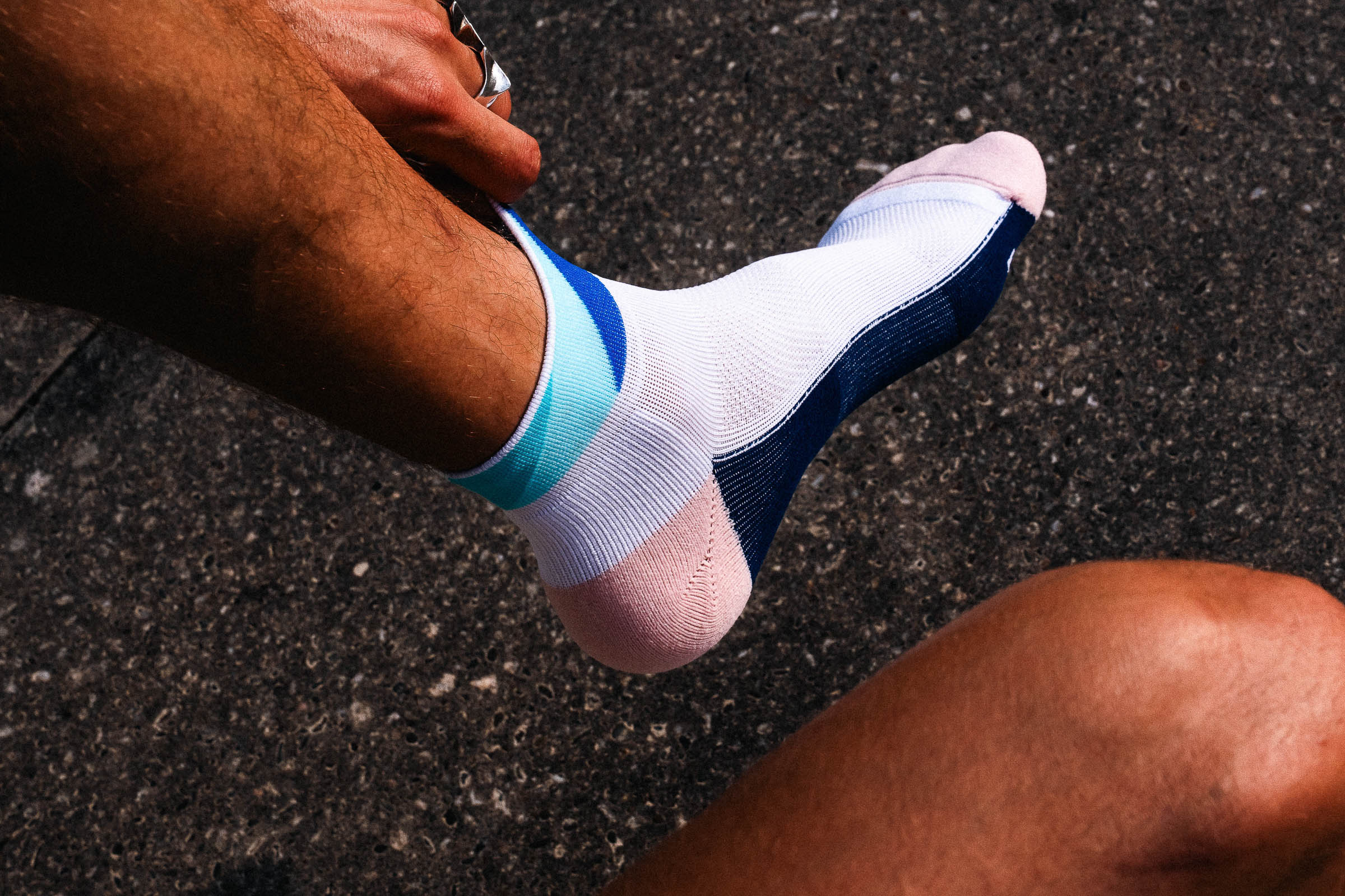 Incylence Running Polygons Short Navy Mint Socks