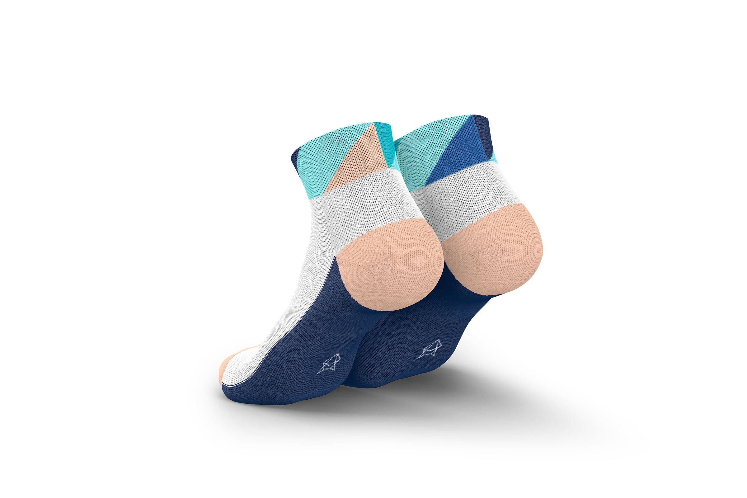 Incylence Running Polygons Short Navy Mint Socks