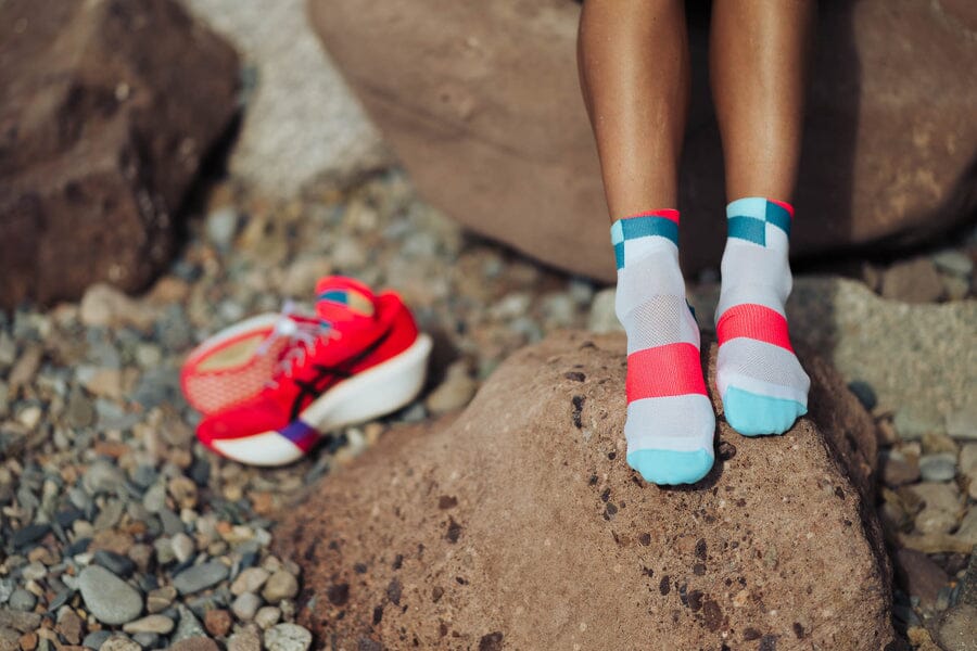 Incylence Ultralight Spirals Short Petrol Inferno Socks 