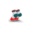 Incylence Ultralight Spirals Short Petrol Inferno Socks 
