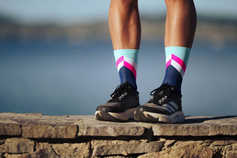 Incylence Ultralight Apex Navy Mint Socks 