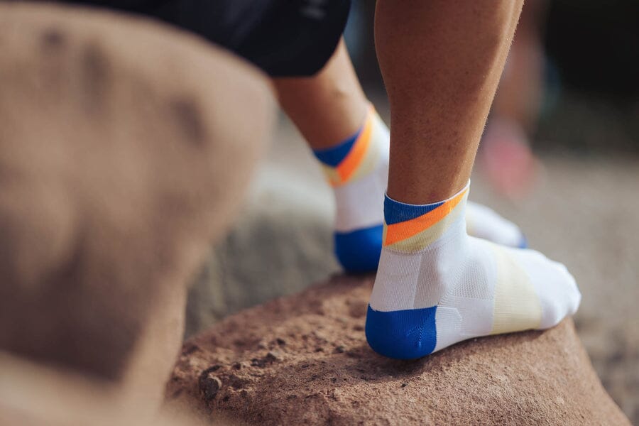 Incylence Ultralight Apex Short Blue Yellow Socks 