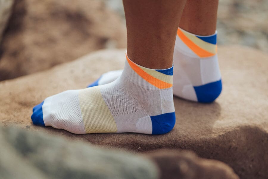 Incylence Ultralight Apex Short Blue Yellow Socks 