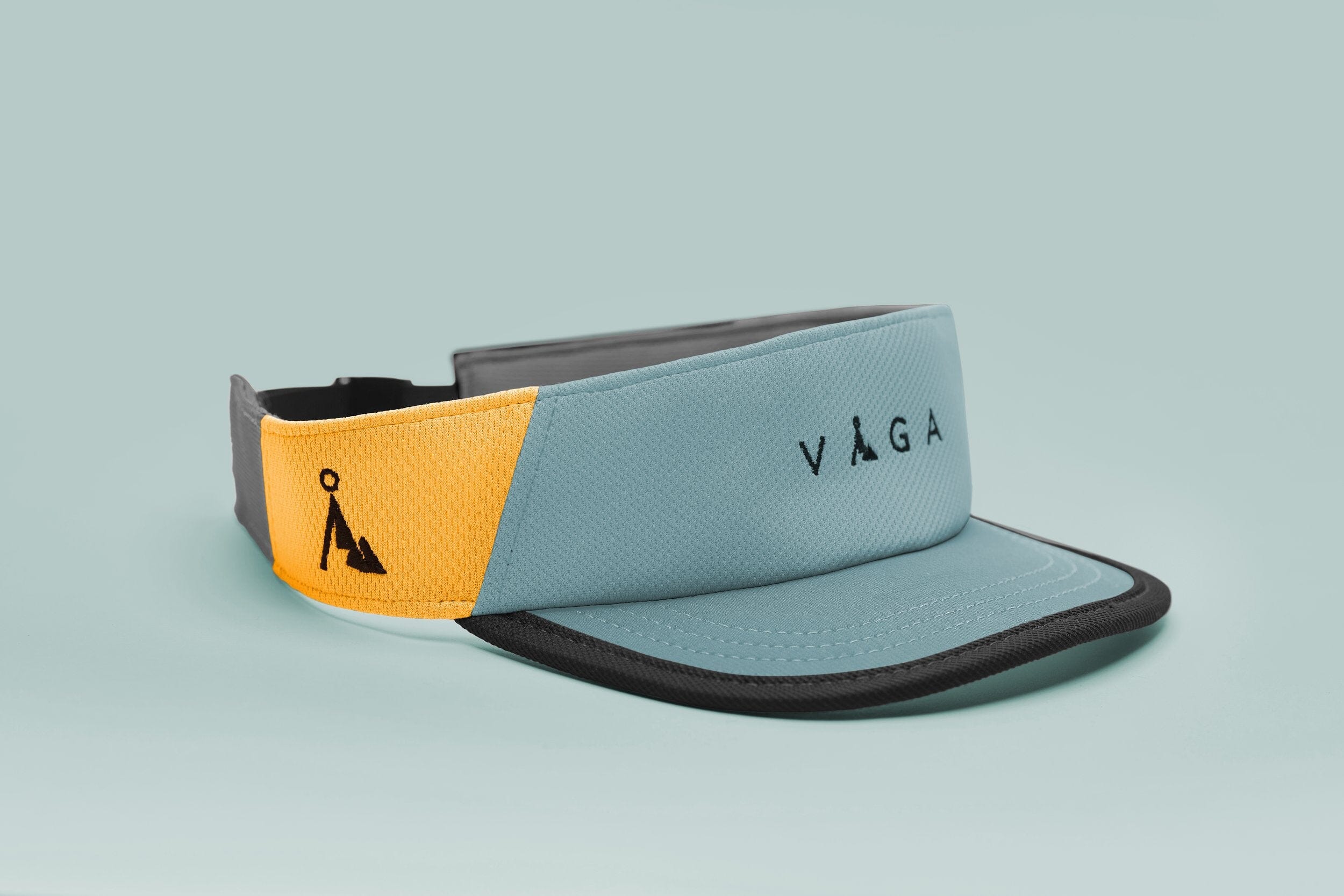 VAGA Vista Sports Visor Teal Blue/Slate Grey/Sunshine Yellow/Navy Blue 