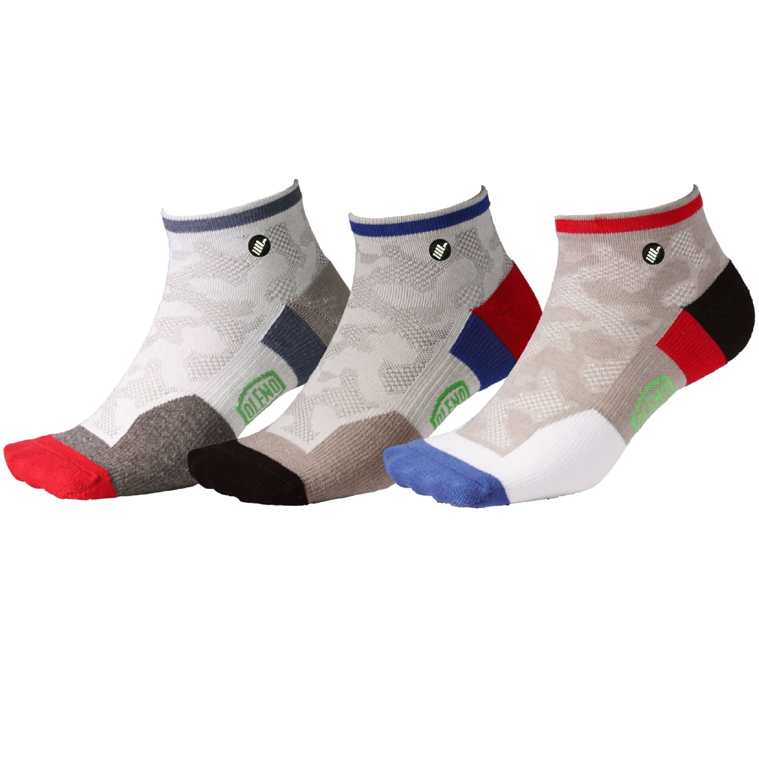 Oleno Pale Camo Quarter Running Socks 