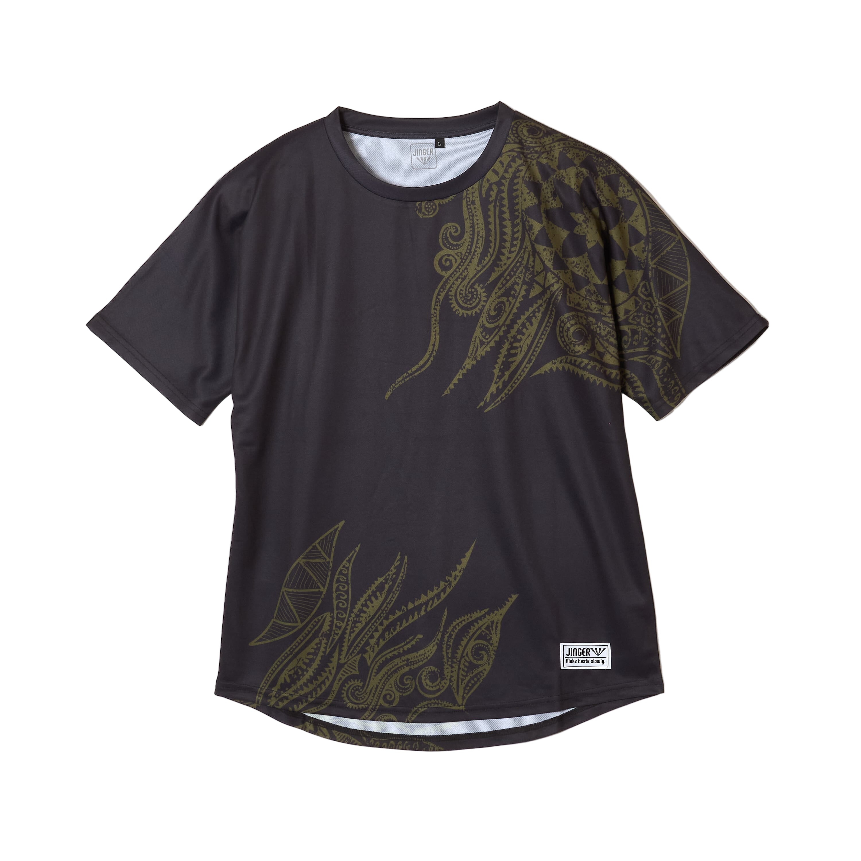 Jinger Unisex Tee J-1047 Black S 