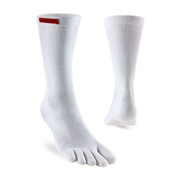 Injinji Sport Original Weight Crew Socks White S 