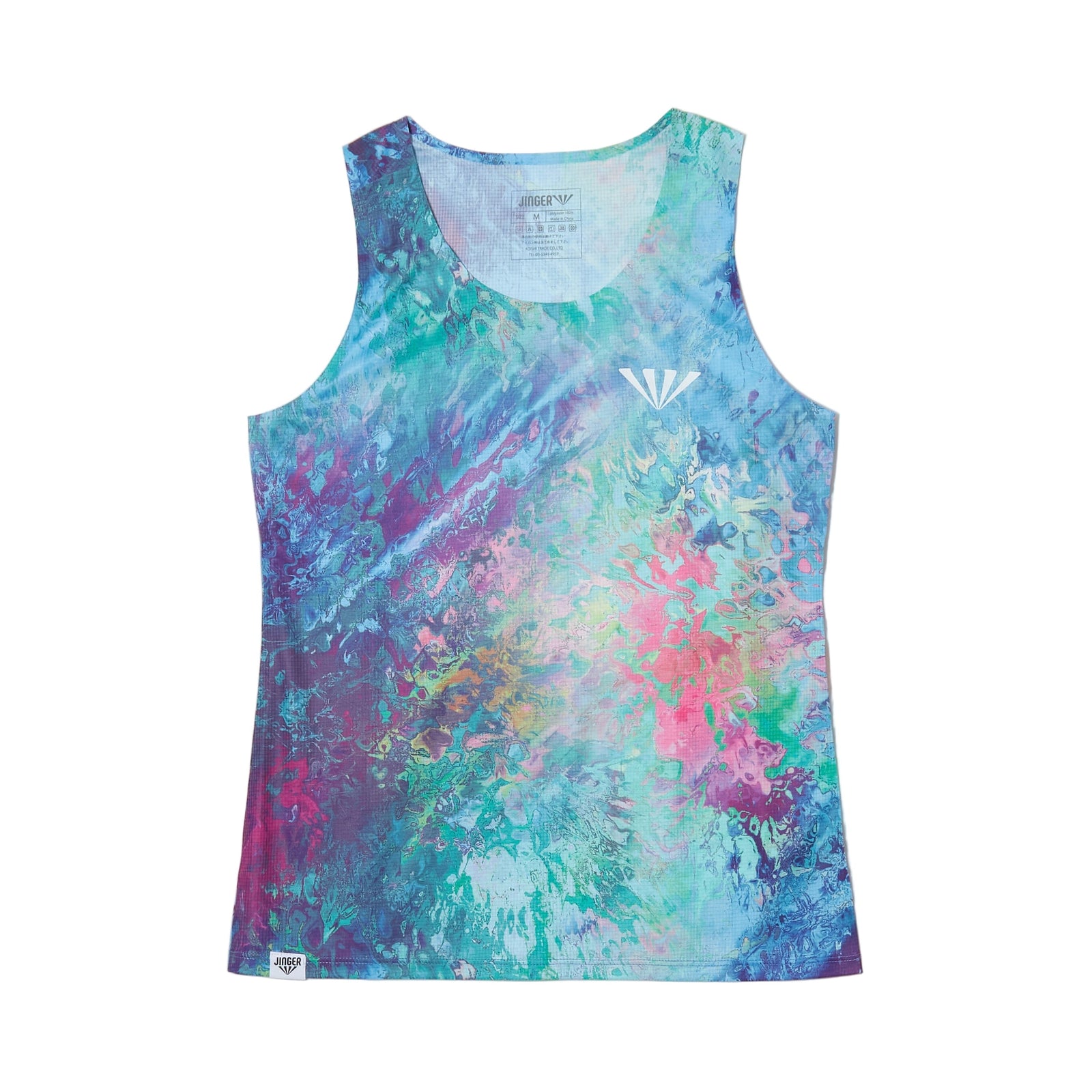 JINGER Women's Seamless Running Tank Top JF-4029 BLUE S 