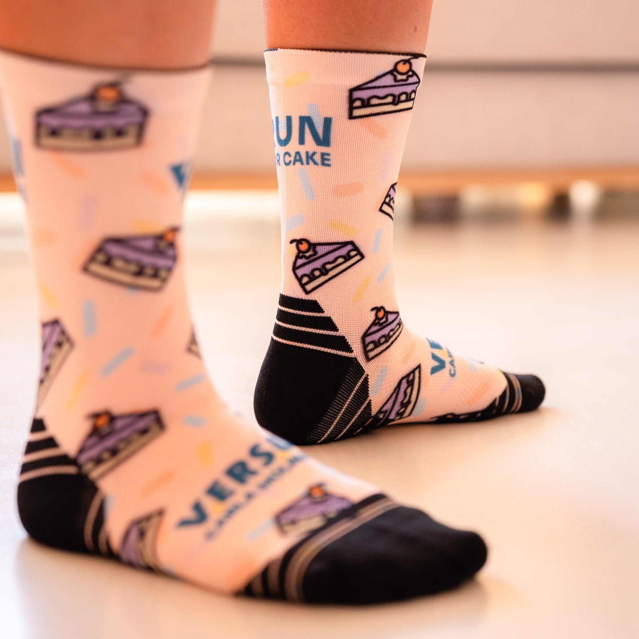 Versus Run For Cake Active Crew Socks 