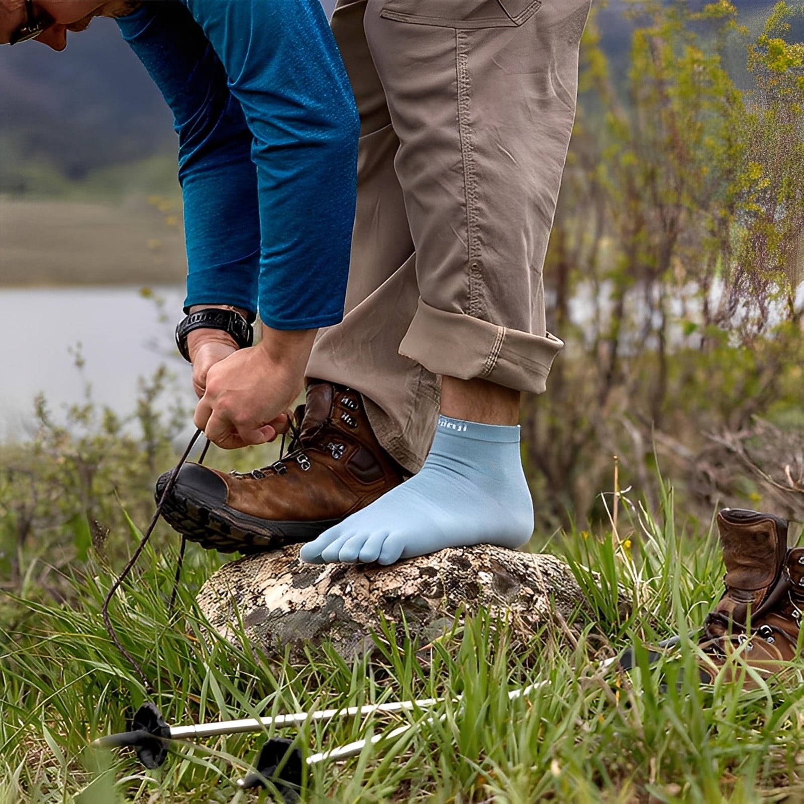 Injinji Liner Mini Crew Socks Celestine S 