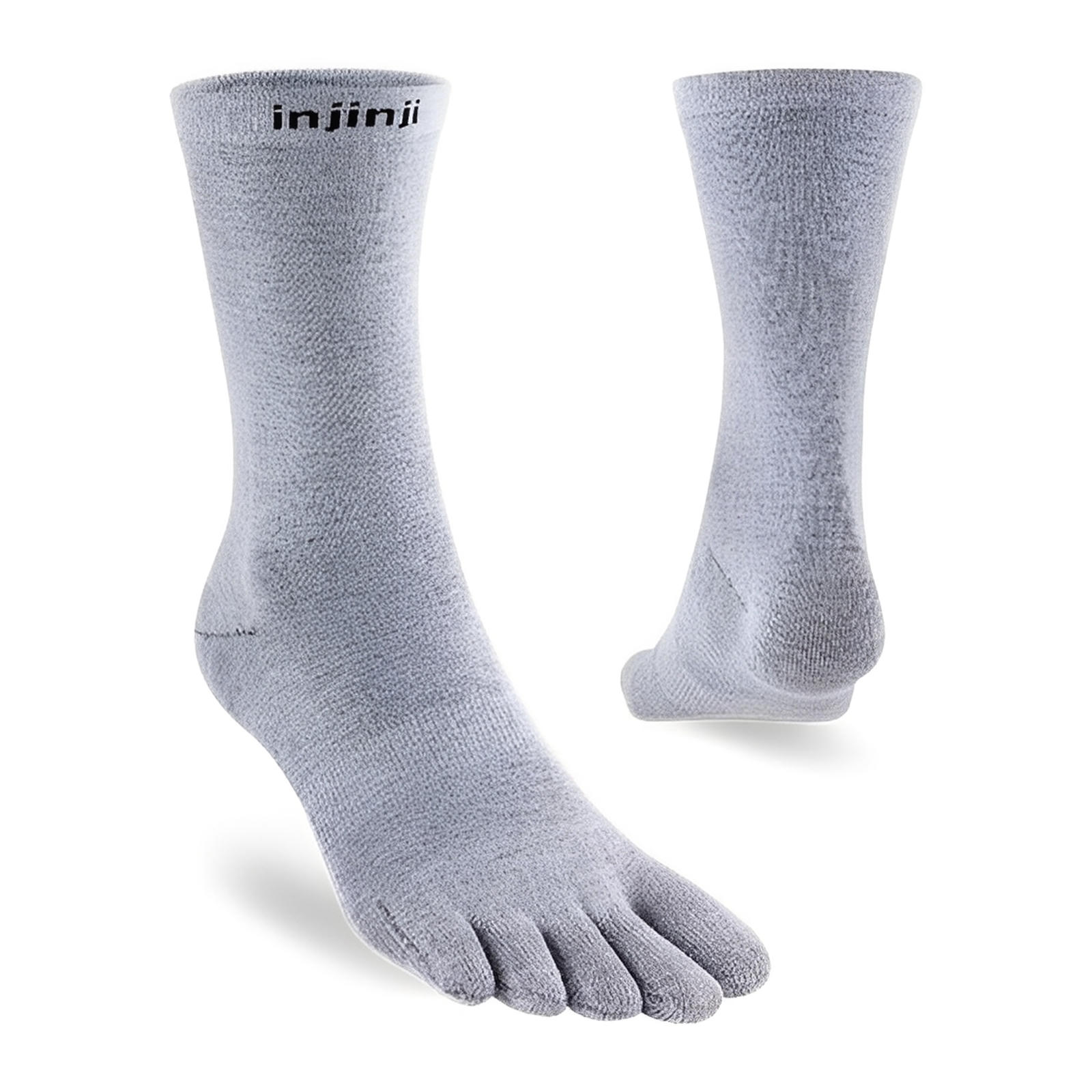 Injinji Liner Crew Socks Gray S 