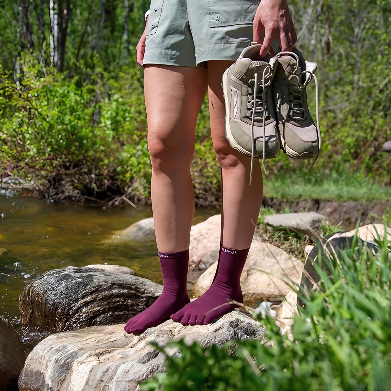 Injinji Liner Crew Wool Socks 