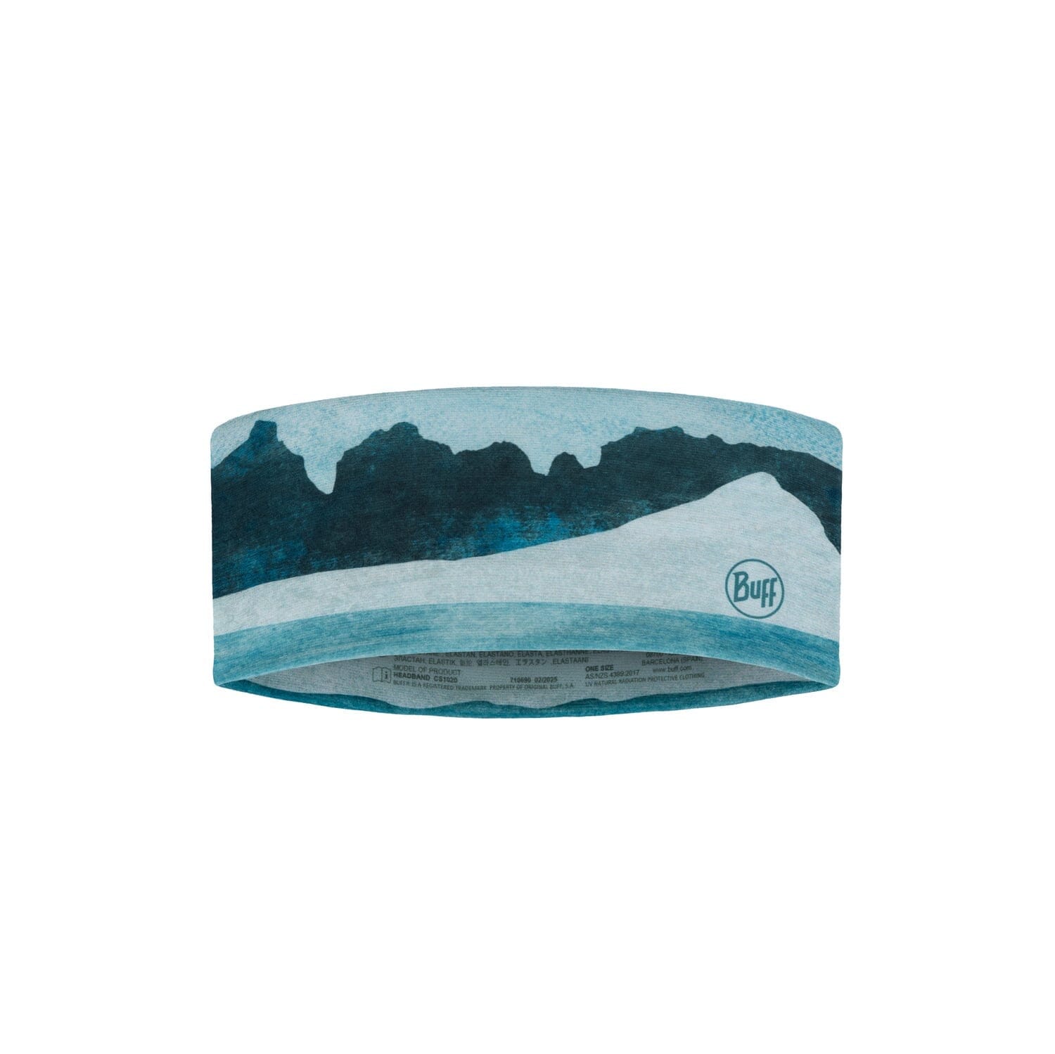 BUFF Coolnet UV+ Wide Headband Alerteal One Size 
