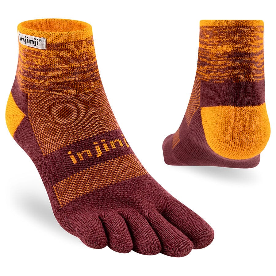 Injinji Trail Midweight Mini‑Crew Socks Solar S 