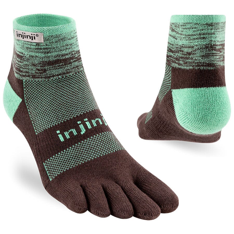 Injinji Trail Midweight Mini‑Crew Socks Mint S 