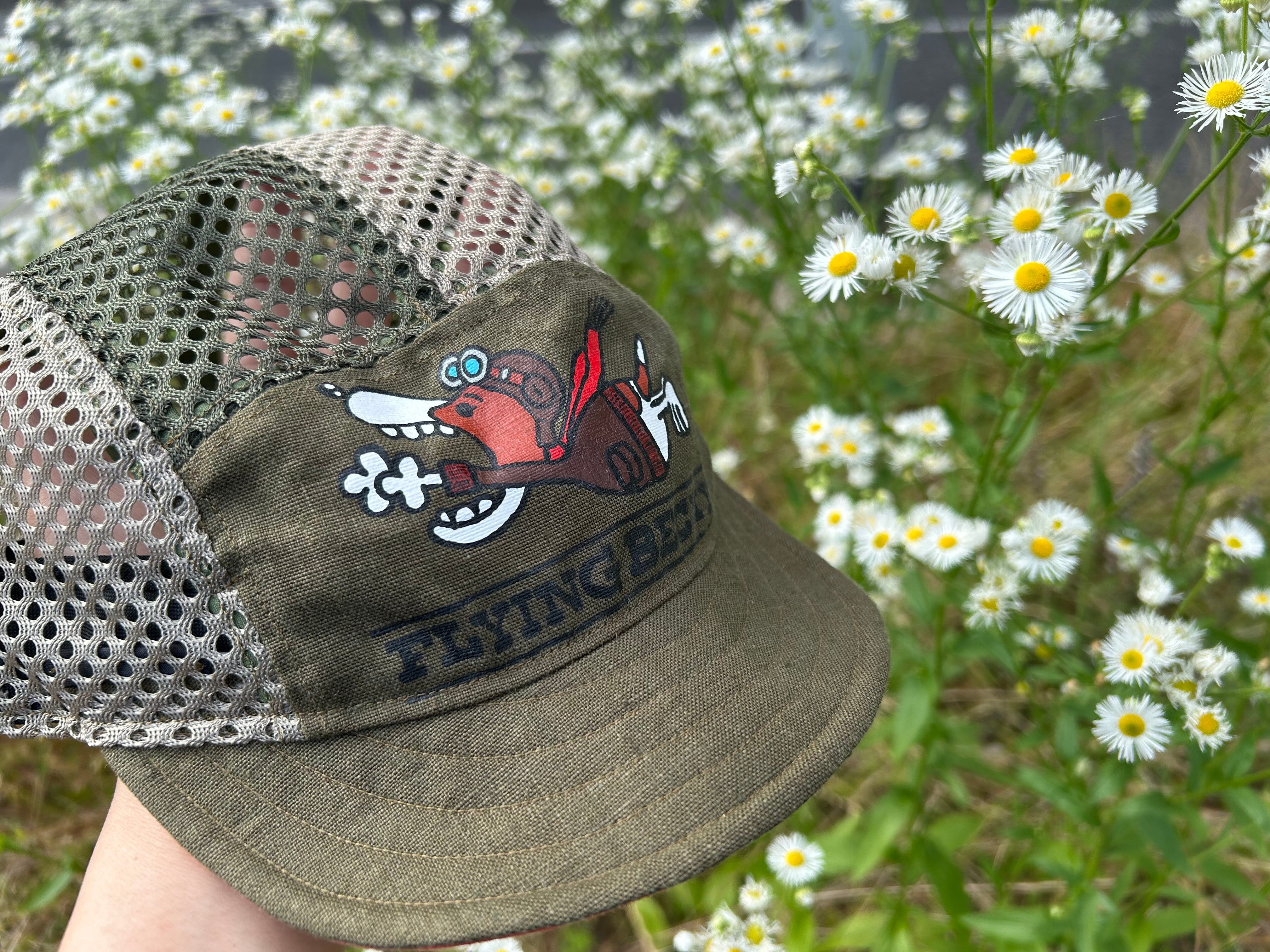 CACHALOT cycleworks FLYING BECKY Linen Hand Paint Jet Cap