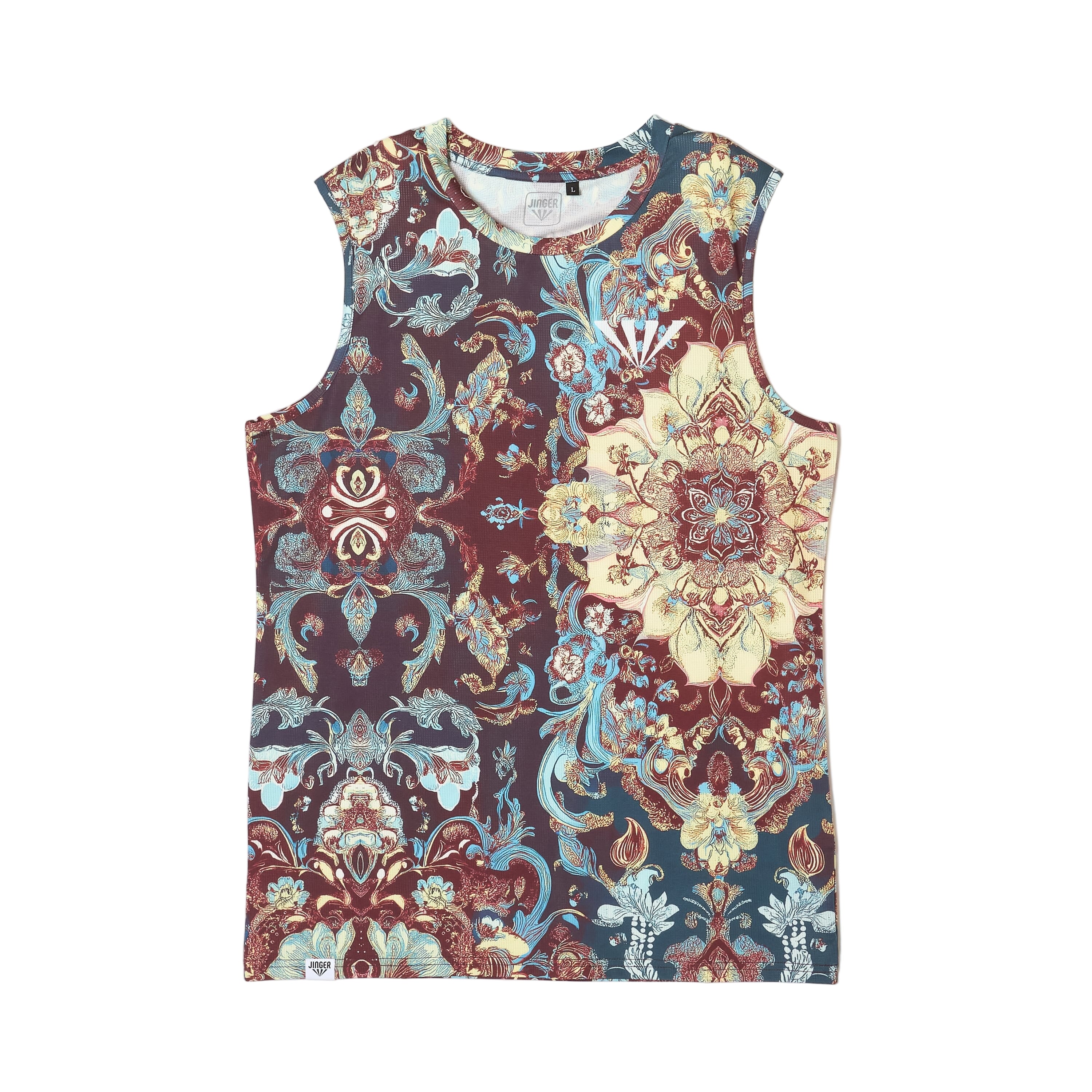 Jinger Men's Tanktop JM-6023 Brown S 