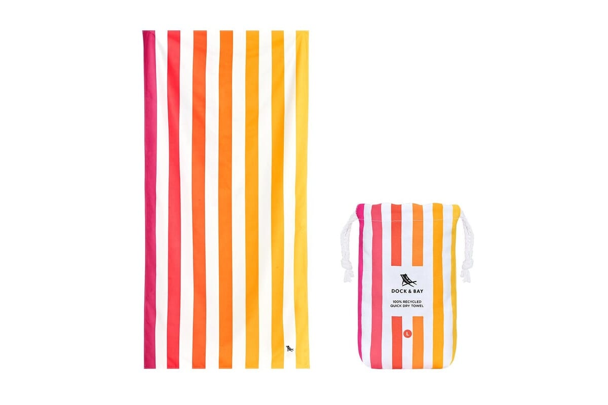 Dock & Bay Quick Dry Towel Peach Sunrise 