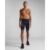 2XU Men's Light Speed React Compression Shorts MA7050B Black/White Reflective XS 