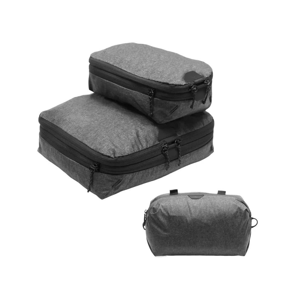 Peak Design Packing Cube Bundle Charcoal S/M/Shoe Pouch 