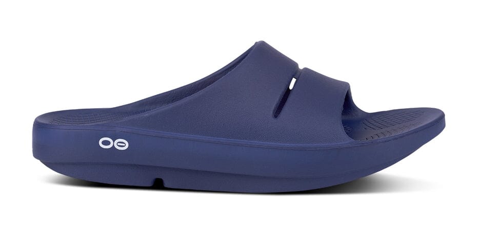 OOFOS Unisex OOahh Slide Sandal - Navy 