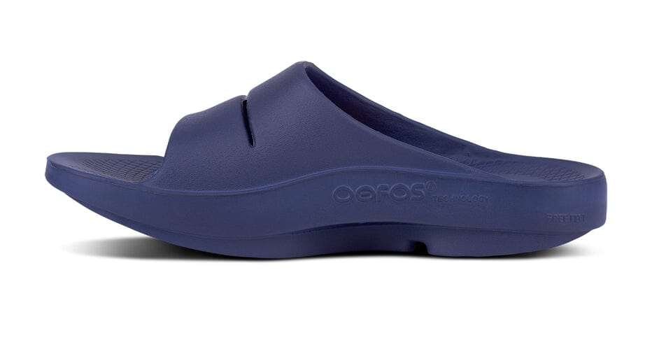 OOFOS Unisex OOahh Slide Sandal - Navy 