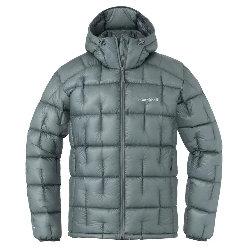 Montbell Men's Plasma 1000 Alpine Down Parka Jacket Light Gray M 