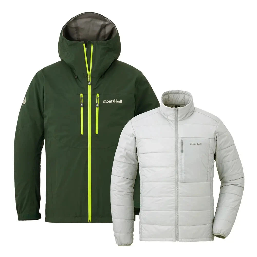 Montbell Men's 3in1 Fall Line Parka Dark Green 22 M 
