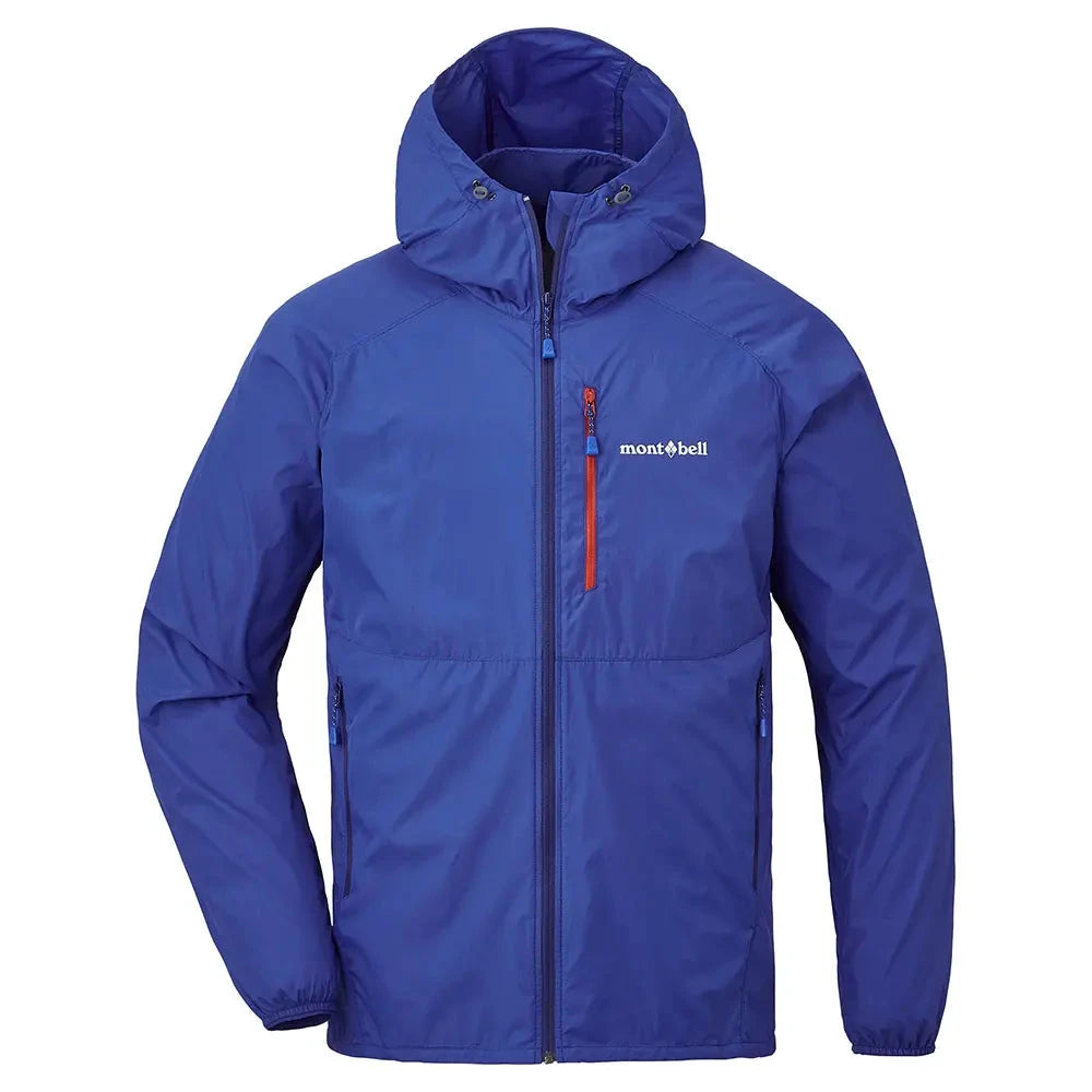 Montbell Men's Wind Blast Hooded Jacket Blue S 