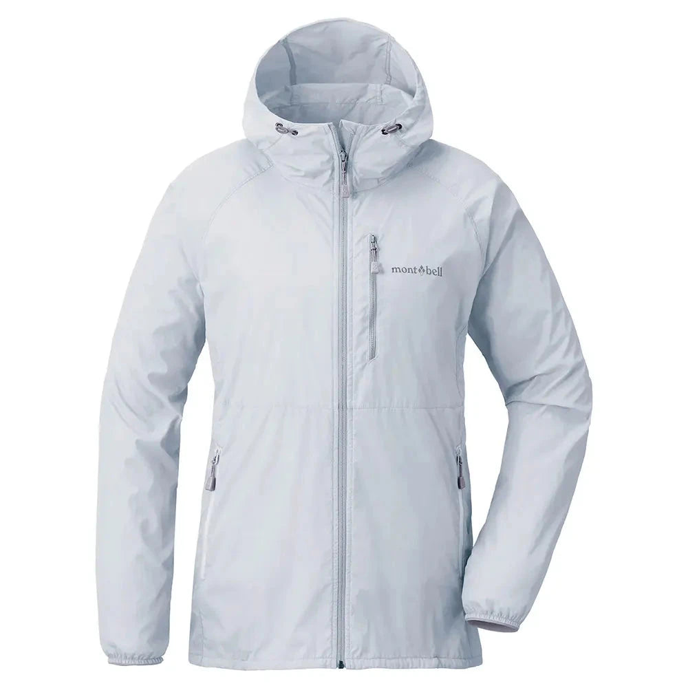 Montbell Women's Wind Blast Hooded Jacket Light Blue S 