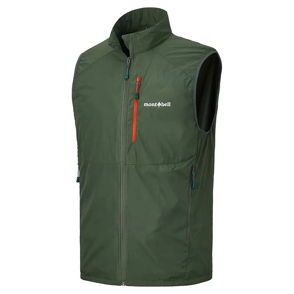 Montbell Men's Wind Blast Vest Dark Green S 