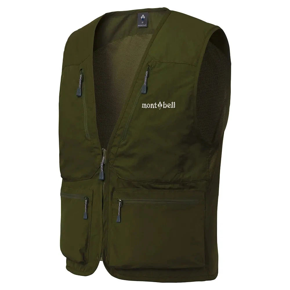 Montbell Men's Nature Guide Light Vest Dark Green S 