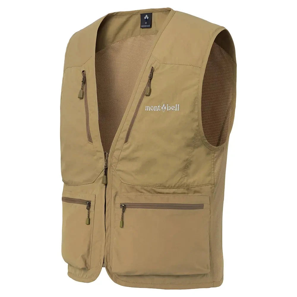 Montbell Men's Nature Guide Light Vest Tan S 