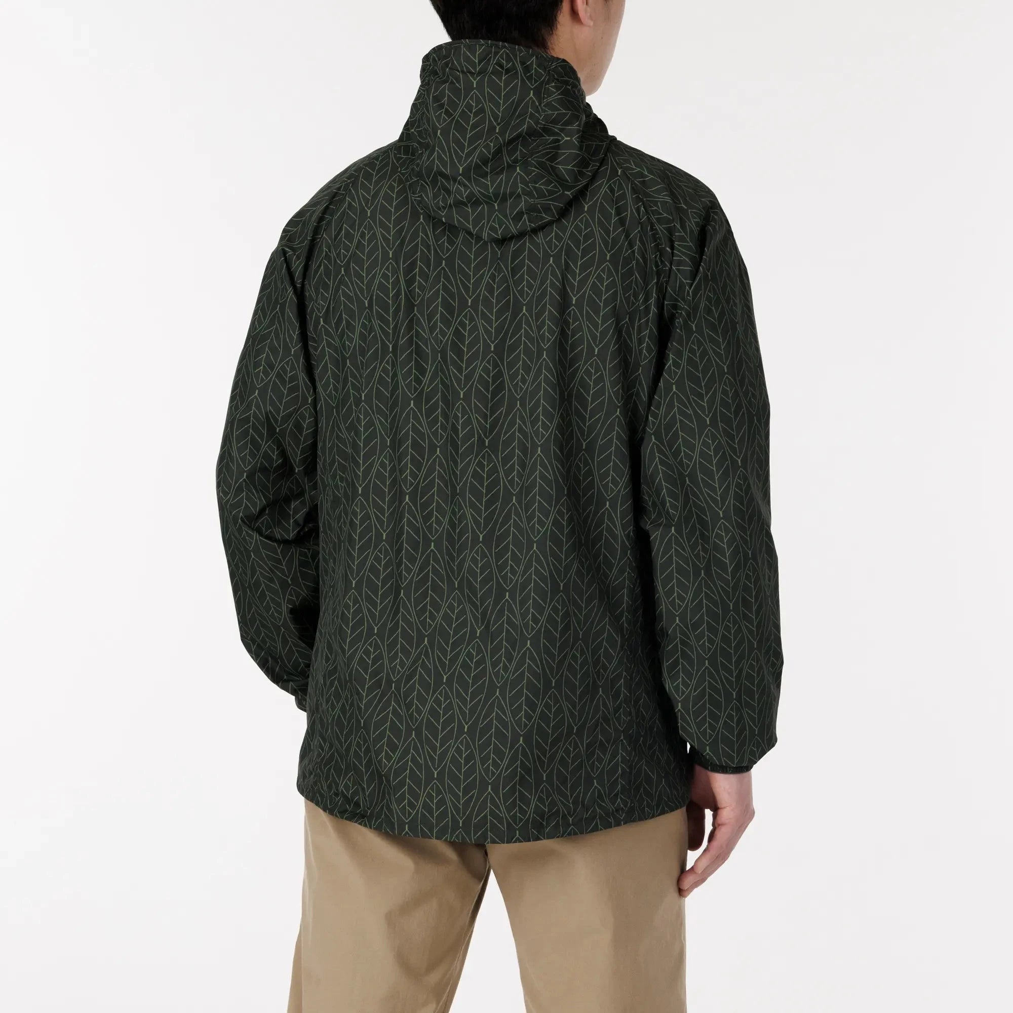 Montbell Men's Wind Blast Print Hooded Jacket 