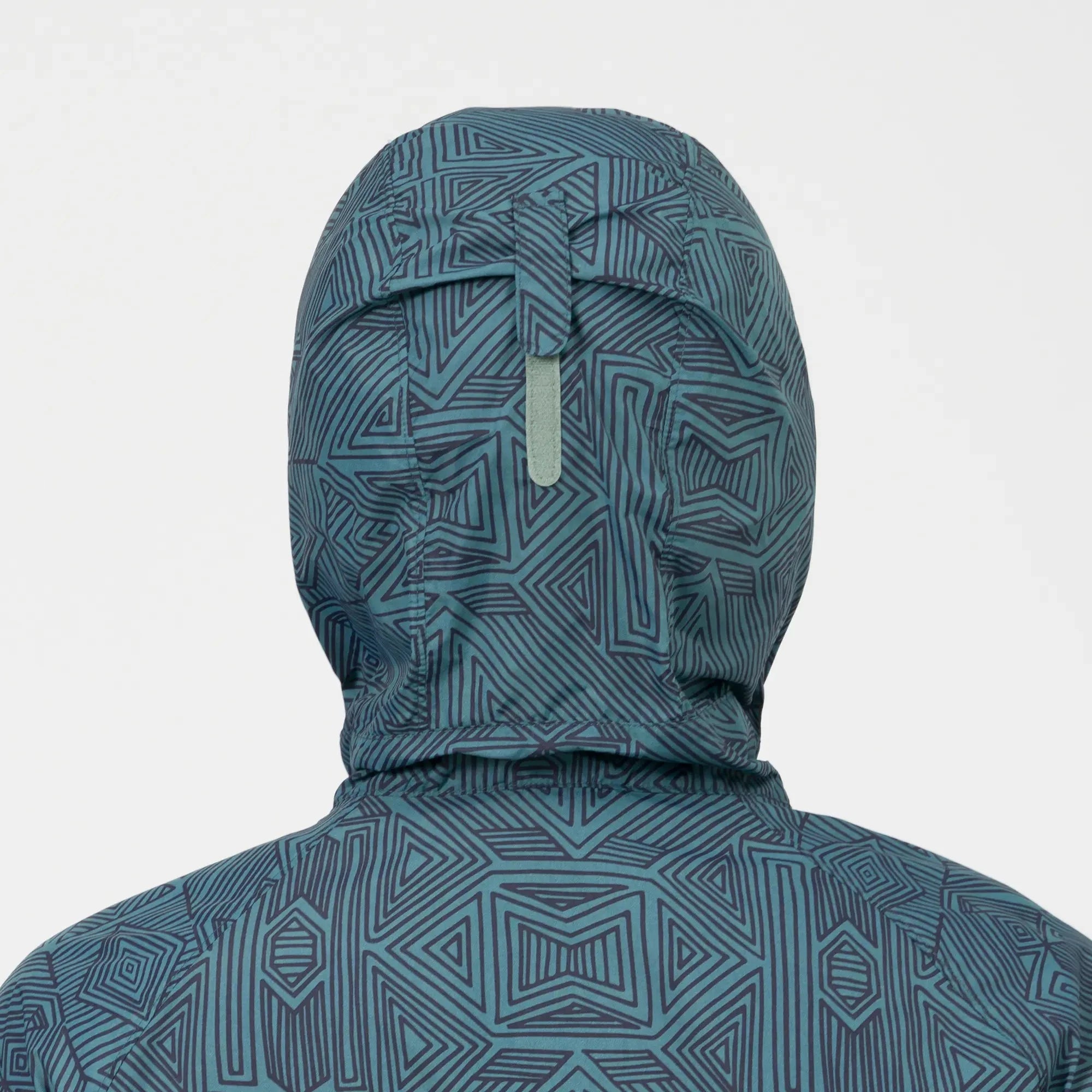 Montbell Men's Wind Blast Print Hooded Jacket 