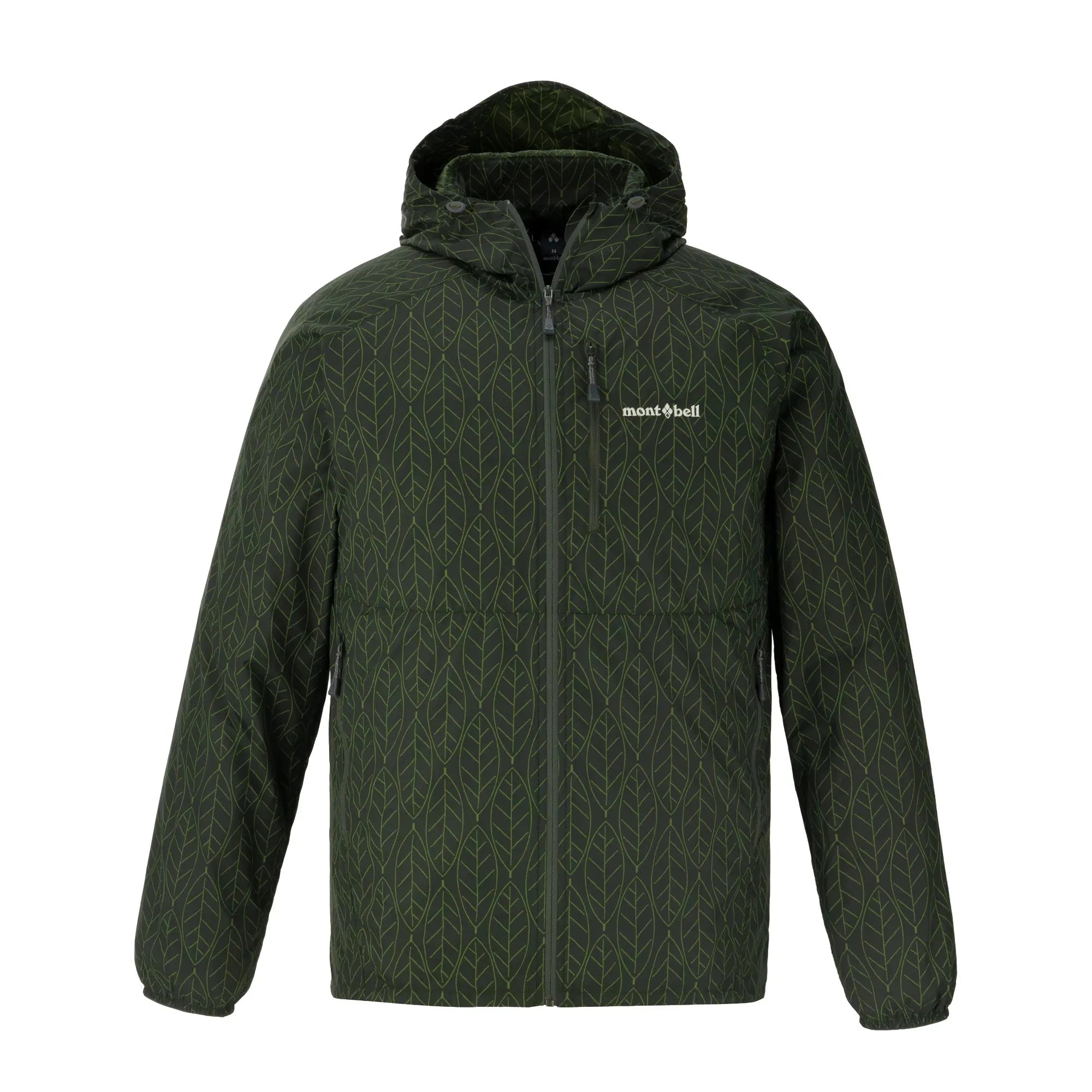Montbell Men's Wind Blast Print Hooded Jacket #8 S 
